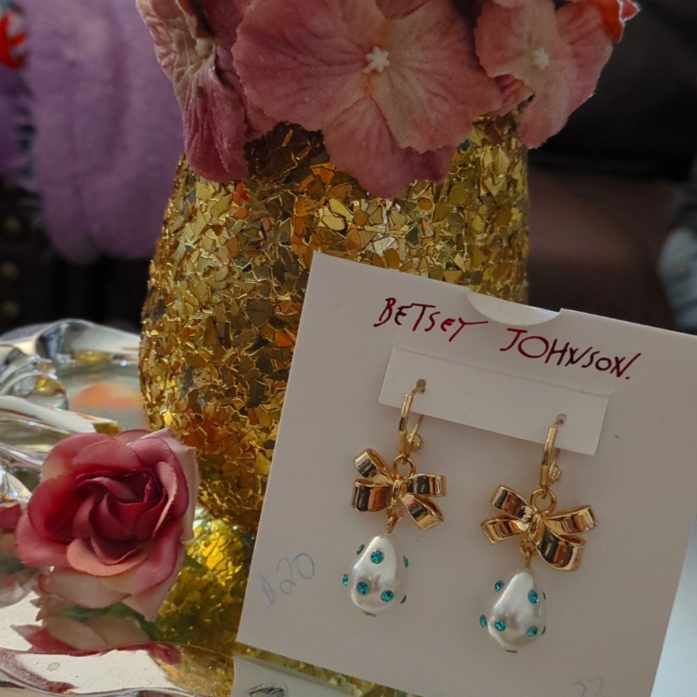 Betsey Johnson Easter Egg Earrings